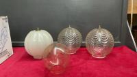 VINTAGE LIGHT FIXTURE COVERINGS