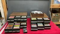 COLLECTION OF CASSETTE TAPES IN HOLDERS