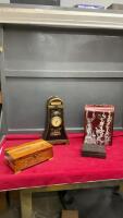 (4) VARIOUS STYLES OF STORAGE/TRINKET BOXES