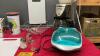 BOX W/ CUTCO CUTTING BOARD, EGG COOKERS, SMALL GRILLING MACHINE, WINE CHILLER, METAL FRUIT BASKET - 3