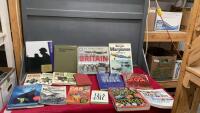 BOX OF FICTION & NON-FICTION BOOKS - WARS, GUINESS WORLD RECORDS, NOVELS, DIY ETC