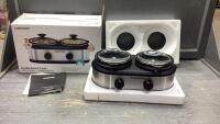 CHEFMAN DOUBLE SLOW COOKER/BUFFET SERVER