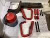 SHOP BOX W/ JEEP JK ALUMINUM HOOD LATCH, TRAILER HITCH, (2) WILD BOAR & GREASE - 2