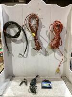 SHOP CRATE W/ EXTENSION CORDS, RIBBED SPLINE & GAS HOSE