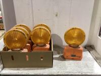 SHOP BOX W/ (6) BARRICADE WARNING LIGHTS