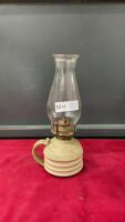 KEROSENE LAMP W/ POTTERY BASE