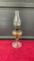 KEROSENE LAMP - CLEAR PEDESTAL BASE