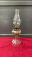KEROSENE LAMP - CLEAR PEDESTAL BASE
