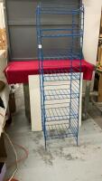 BLUE METAL SHELF UNIT