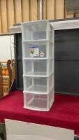 5-DRAWER GRACIOUS LIVING PLASTIC ORGANIZER