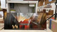 LONG ABSTRACT STYLE PICTURE ON CANVAS