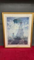 WOMAN WITH PARASOL PICTURE BY CLAUDE MONET