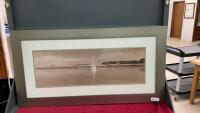 SAILBOAT PICTURE - METAL FRAME