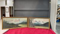 (2) SMALL MOUNTAIN SCENE PICTURES