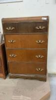 VINTAGE 4-DRAWER DRESSER W/ COOL HANDLES