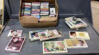 BOX OF CASSETTES AND A FEW CD&rsquo;S