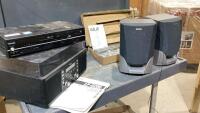 TEAC STEREO UNIT, AIWA SPEAKERS, CENTROS SPEAKERS , JVC RECEIVER