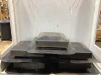 (5) DURAFLO BLACK ROOF TOP PLASTIC