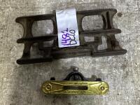 ANTIQUE SHARPENING JOINT/CHAMPION FILE HOLDER & STANLEY LEVEL