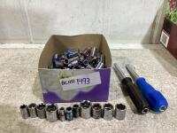 SHOP BOX W/ DRIVE SPINNER HANDLE & SOCKETS METRIC/SAE