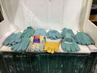 SHOP BOX W/ (10) ASSORTED PAIRS GLOVES