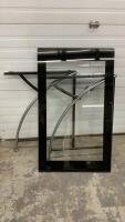 METAL & GLASS DESK - MISSING PART OF THE FRAME