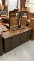 9-DRAWER DRESSER W/ DOUBLE MIRRORS