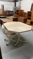 RETRO KITCHEN TABLE W/ ONE CHAIR