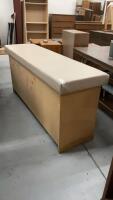MASSAGE TABLE W/ REMOVEABLE TOP ON WOOD BASE