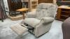 LAZ-E-BOY RECLINER - LIGHT GREY W/ SUBTLE COLORING THROUGHOUT - 2