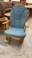 GLIDER ROCKER CUSHIONED CHAIR