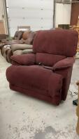 LAZYBOY PLUM ROCKING AND RECLINING CHAIR