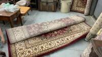 &ldquo;IMPERIAL&rdquo; AREA CARPET - BUGUNDY TONES&hellip;MATCHES LOTS #339 & 338