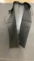 OPEN ROAD BIKE GEAR LEATHER RIDING CHAPS
