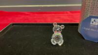 SWAROVSKI SILVER CRYSTAL TEDDY BEAR