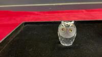 SWAROVSKI SILVER CRYSTAL OWL