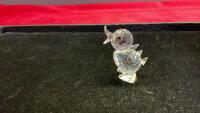 SWAROVSKI SILVER CRYSTAL DUCK