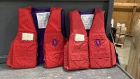 (2) MUSTANG LIFE JACKETS