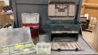 FLAMBEAU TACKLE BOX + PLANO TACKLE BOX + SOME FISHING SUPPLIES