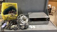 (2)ITEMS - HARMON KARDON RECEIVER + BOX W/REMOTES, MOTOROLLA RADIOS