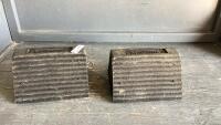 (2) WHEEL CHOCKS