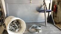 BUCKET W/PAIL PUMP, JOIST HANGERS, STRAPPING