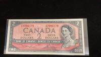 CANADA $2 BILL - 1954