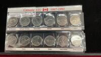 CANADA 125TH 1867-1992 PROVINCIAL/TERRITORY QUARTERS