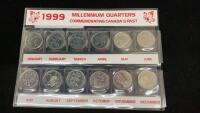 CANADA MILLENNUM QUARTERS - 1999 - COMMEMORATING CANADA&rsquo;S PAST