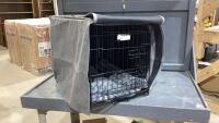 PET CRATE WITH CUSHION + COVER