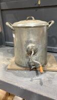 BUTTER CHURN MOUNTED ON A BOARD