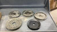 FLAT W/ (5) WELD ON + BOLT ON PULLEYS