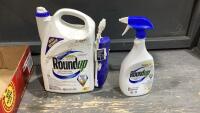 5 LITRE JUG OF ROUND-UP AND SMALL SPRAY BOTTLE
