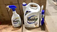 5 LITRE JUG OF ROUND-UP AND SMALL SPRAY BOTTLE